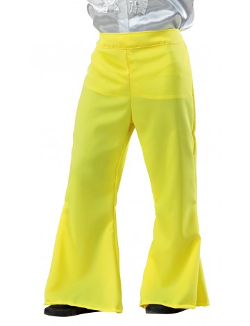 Αποκριάτικη Στολή Disco Παντελόνι (Κίτρινο)