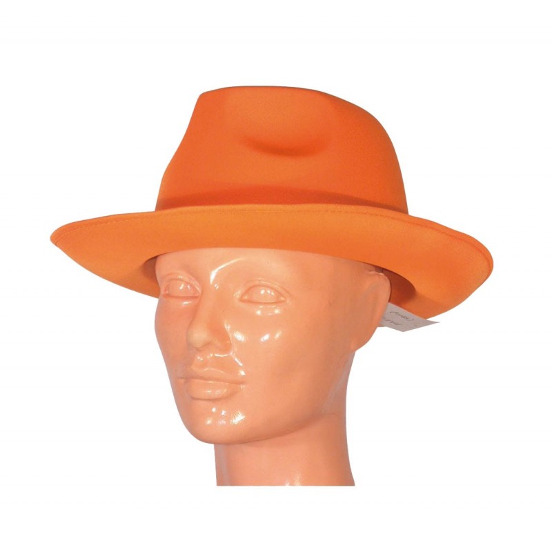 Αποκριάτικο Αξεσουάρ Καπέλο Αλ Καπόνε Πορτοκαλί