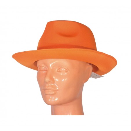 Αποκριάτικο Αξεσουάρ Καπέλο Αλ Καπόνε Πορτοκαλί