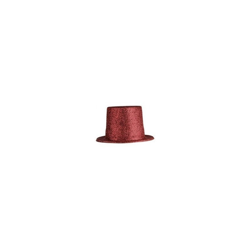 Κόκκινο Καπέλο Ημίψηλο Με Στρας