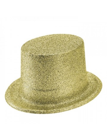 Χρυσό Καπέλο Ημίψηλο Με Στρας