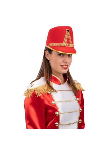 Καπέλο Μαζορέτας / Αξιωματικού Στρατιώτη Κόκκινο