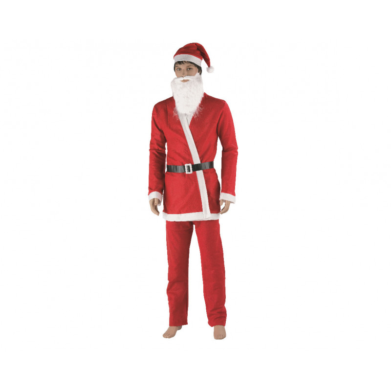 Suit Polyester Santa Presentation Type Red