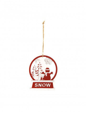 Ξύλινο Χριστουγεννιάτικο Στολίδι Χιονόμπαλα 3 ΣΧΕΔΙΑ