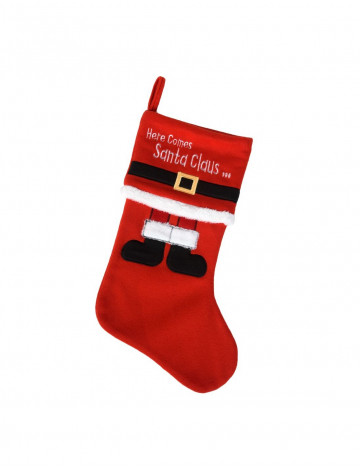 Χριστουγεννιάτικη Κάλτσα Here Comes Santa