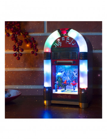 Διακοσμητικό Jukebox με LED, Μουσική και Κίνηση