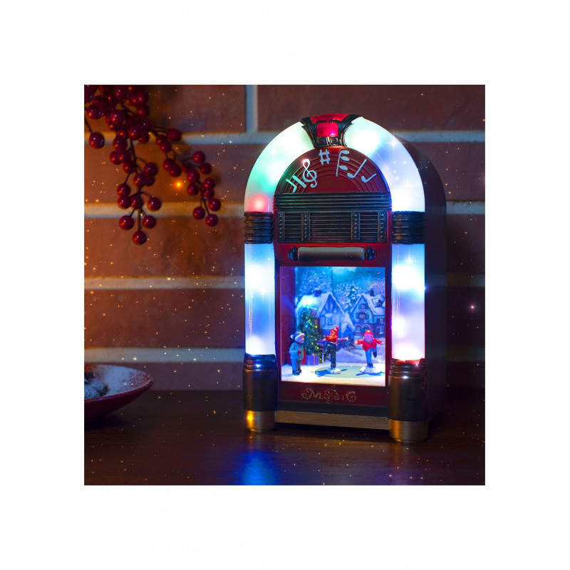 Διακοσμητικό Jukebox με LED, Μουσική και Κίνηση