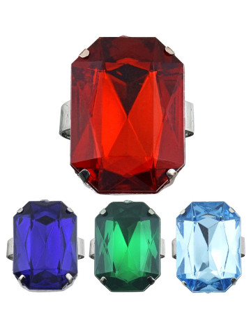 Δαχτυλίδι Με Πέτρα Σε 4 Χρώματα