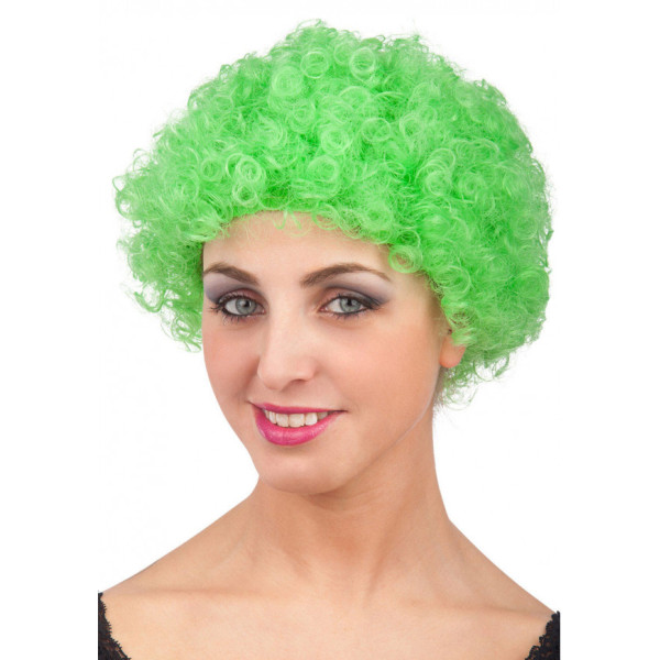 Περούκα Σγουρή Κλόουν Πράσινη
