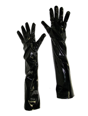 Γάντια Μαύρα Γυαλιστερά 50cm